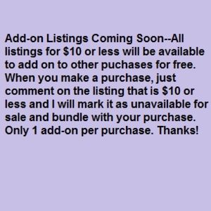 Add-on and offer description